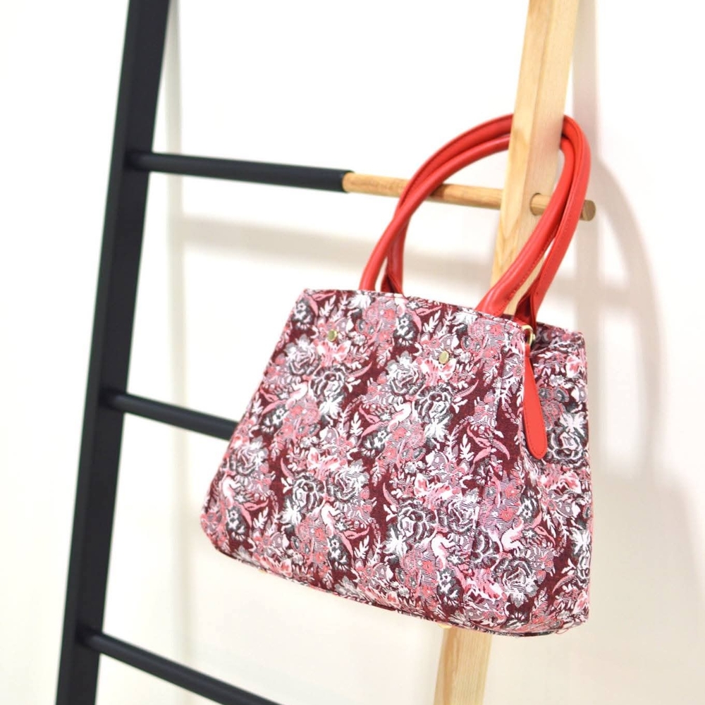 Luvshoes Floral Red Handbag
